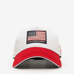 MENS RUBBERIZED FLAG LOGO HAT